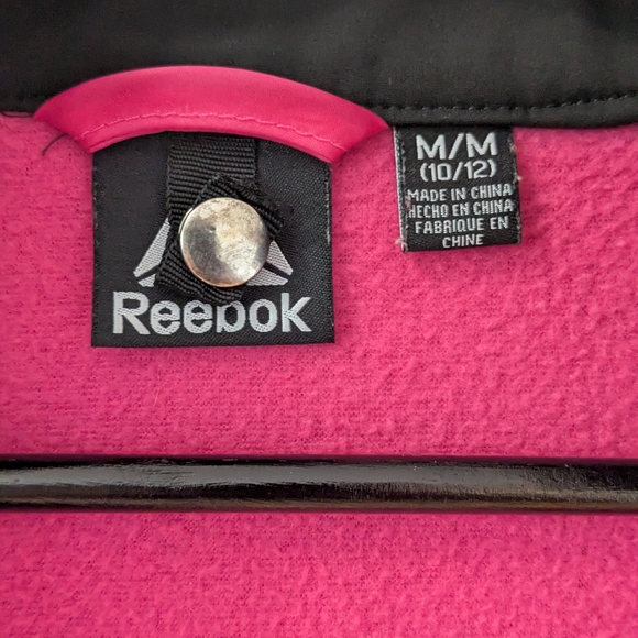 Reebok Kids Black Raincoat with Pink Lining - Picture 5 of 13